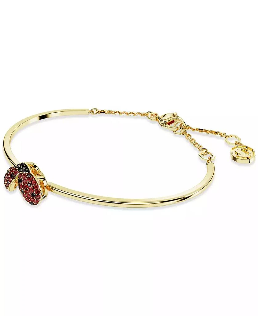 商品Swarovski|Gold-Tone Multicolor Pavé Ladybug Bangle Bracelet,价格¥864,第2张图片详细描述