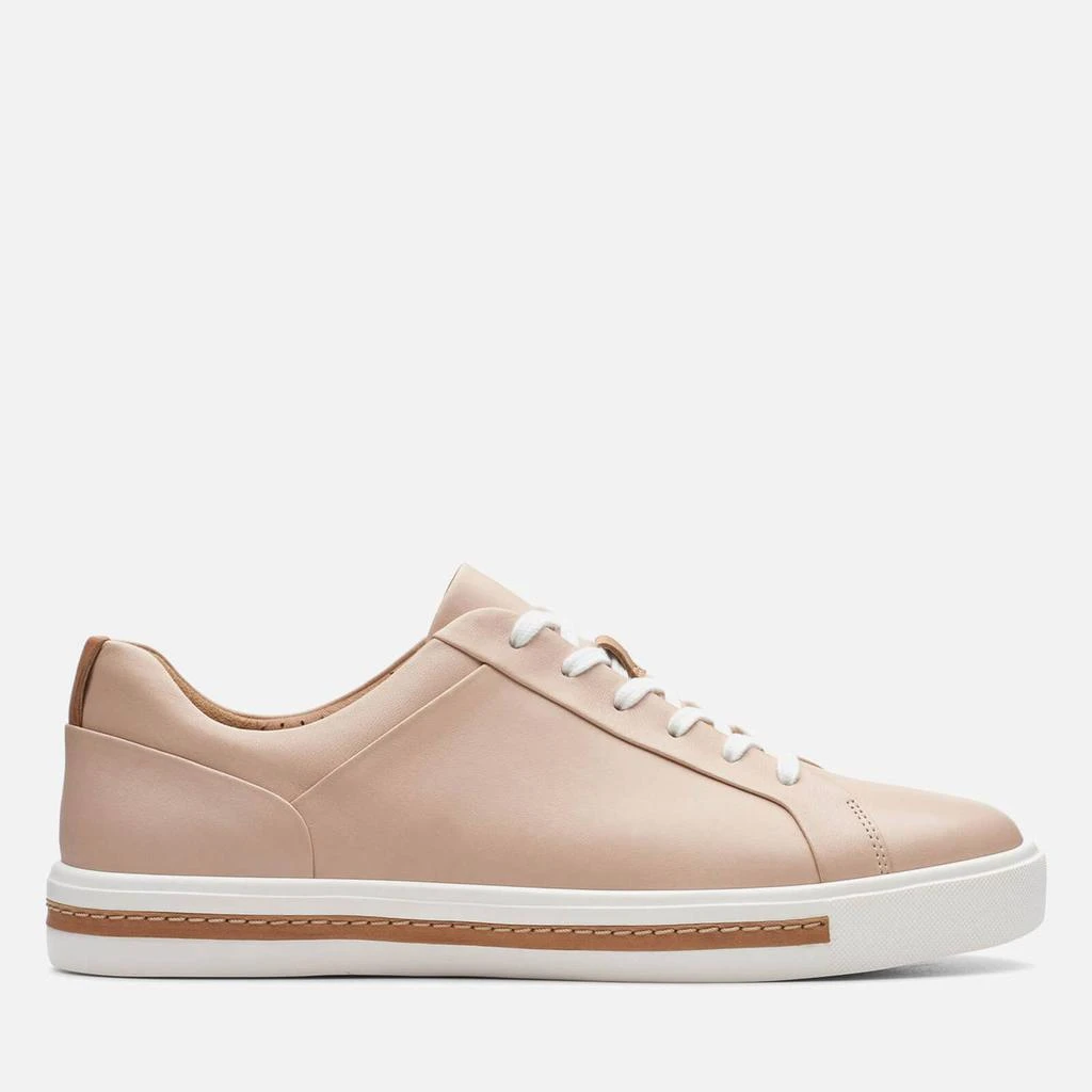 商品Clarks|Clarks Women's Un Maui Leather Cupsole Trainers - Blush Pink,价格¥291,第1张图片