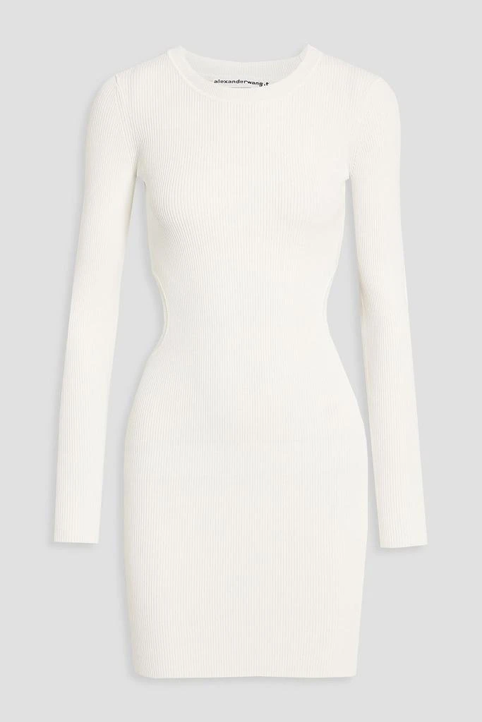 商品Alexander Wang|Cutout ribbed stretch-jersey mini dress,价格¥1491,第3张图片详细描述