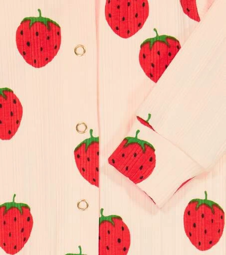 商品Mini Rodini|婴幼儿 — Strawberries棉质混纺连身衣,价格¥492,第3张图片详细描述