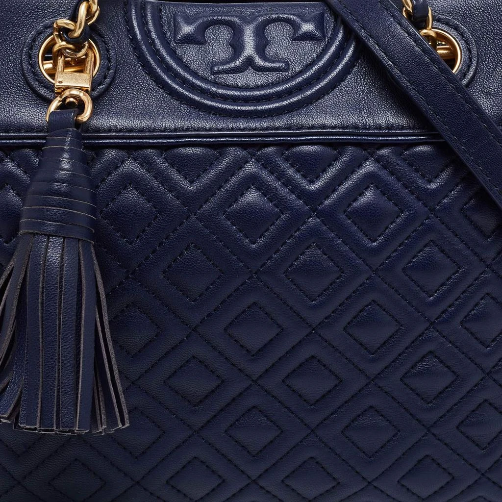 商品[二手商品] Tory Burch|Tory Burch Blue Leather Fleming Tote,价格¥2893,第5张图片详细描述