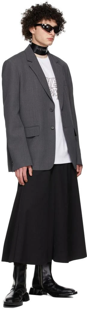 商品We11done|Grey Wool Blazer,价格¥2101,第4张图片详细描述