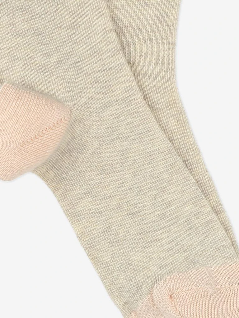 商品Chloé|Chloé Girls Jacquard Logo Socks in Beige,价格¥200,第2张图片详细描述