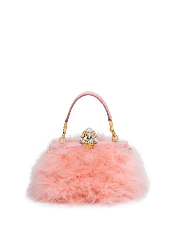 商品Dolce & Gabbana|Feather & Crystal Top Handle Bag,价格¥25298,第1张图片