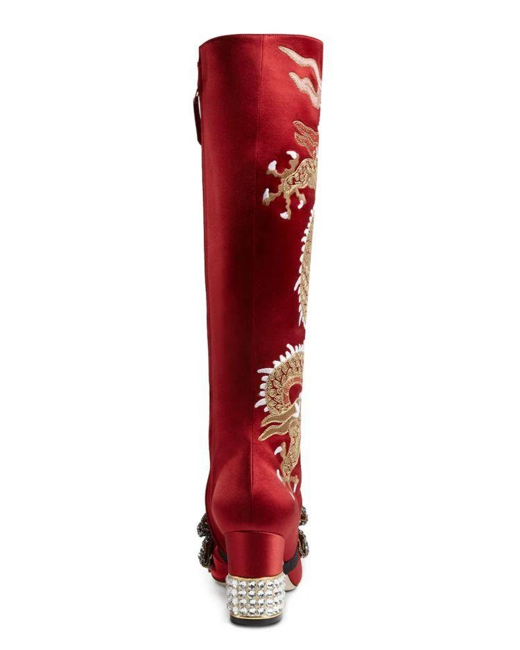 商品Gucci|Candy Embroidered Tall Boots ,价格¥28400,第3张图片详细描述