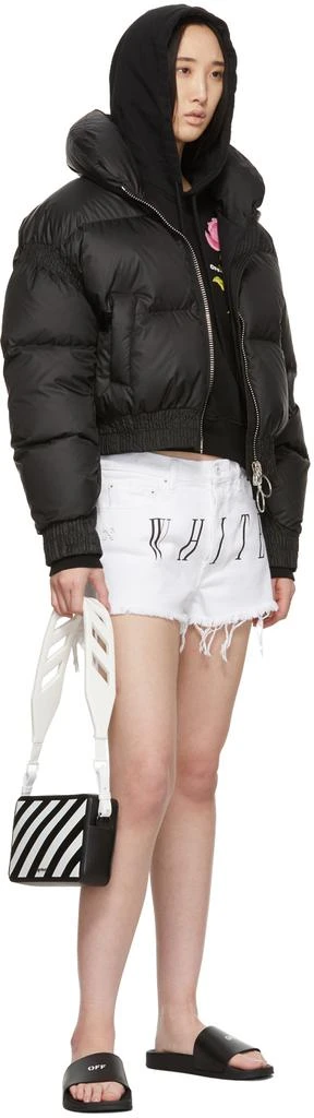 商品Off-White|Black Cropped Flower Hoodie,价格¥2456,第5张图片详细描述