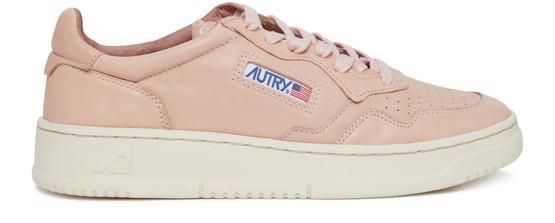 商品Autry|Medalist 粉色羊皮低帮运动鞋,价格¥2067,第1张图片