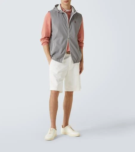 商品Brunello Cucinelli|Logo连帽拉链背心,价格¥21962,第2张图片详细描述