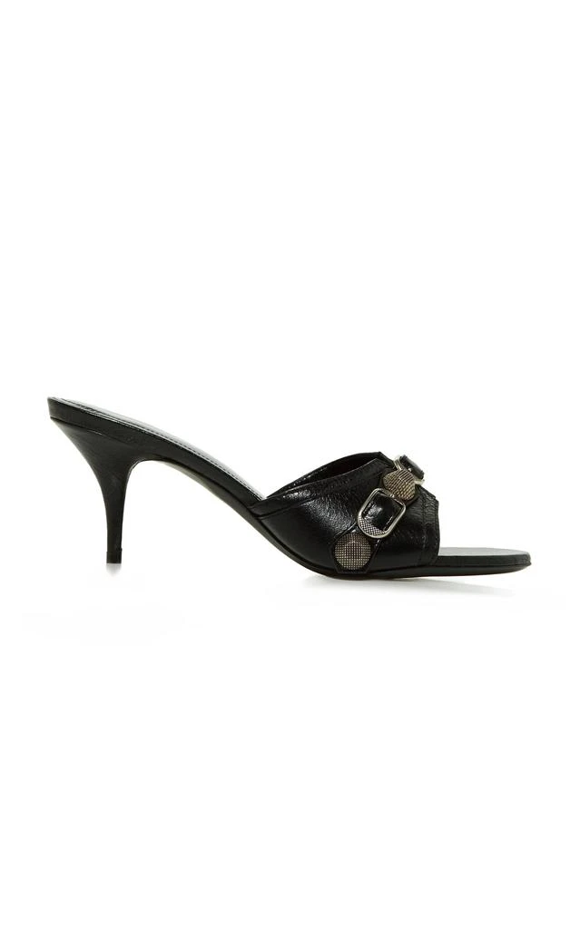 商品Balenciaga|Balenciaga - Cagole Studded Leather Sandals - Black - IT 41 - Moda Operandi,价格¥6671,第1张图片