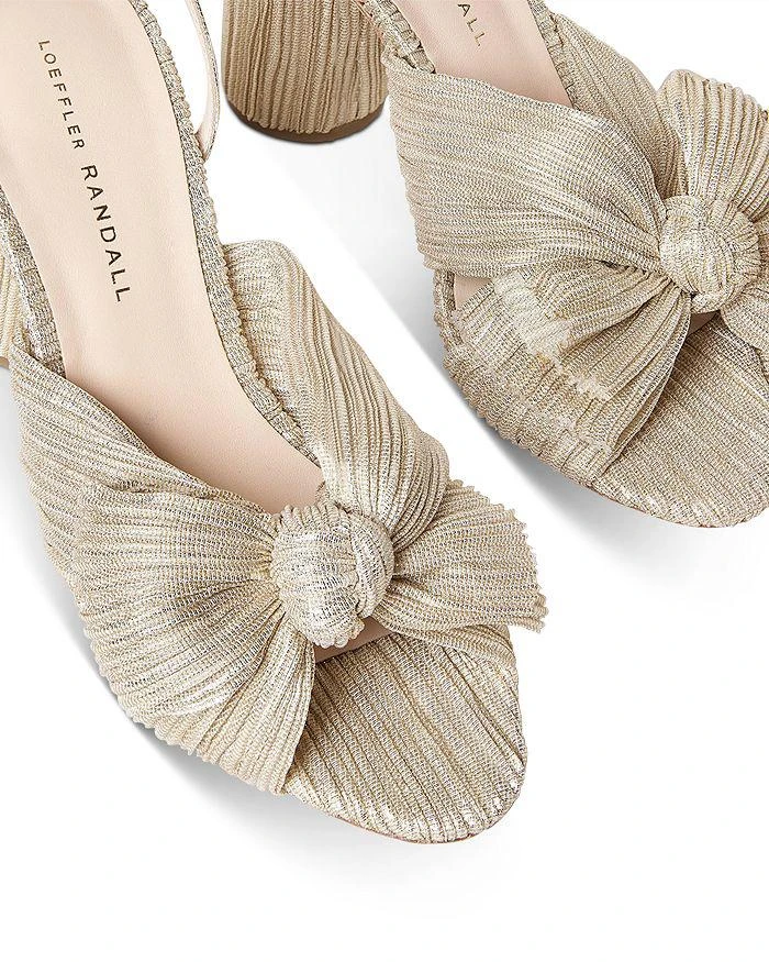 商品Loeffler Randall|Women's Camellia Bow High Heel Sandals,价格¥2974,第5张图片详细描述