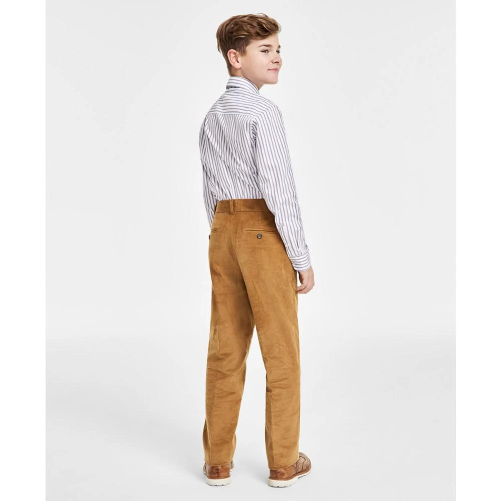 商品Tommy Hilfiger|Big Boys Long Sleeve Oxford Triple Stripe Shirt & Bow-tie Set,价格¥335,第2张图片详细描述