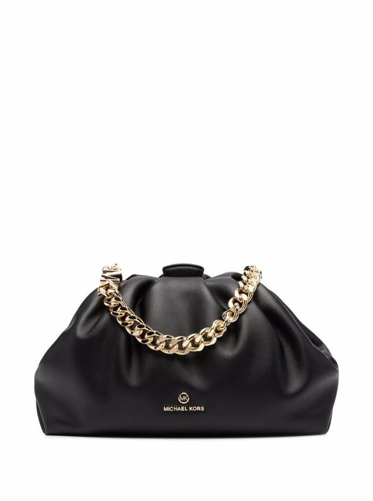 商品Michael Kors|M Michael Kors Woman's Jet Set Black Nola Leather Handgag,价格¥1978,第1张图片