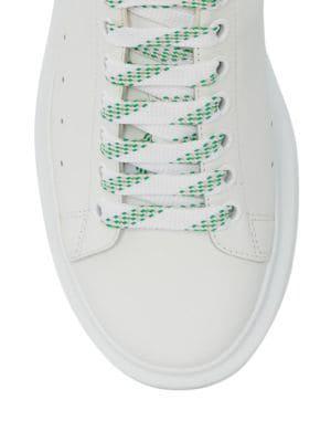 商品Alexander McQueen|Men's Croc-Embossed Leather Platform Sneakers,价格¥1481,第6张图片详细描述