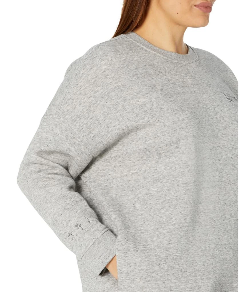 商品Madewell|Plus Size MWL Foundational Fleece Classic Crew Neck Graphic Sweatshirt,价格¥313,第3张图片详细描述