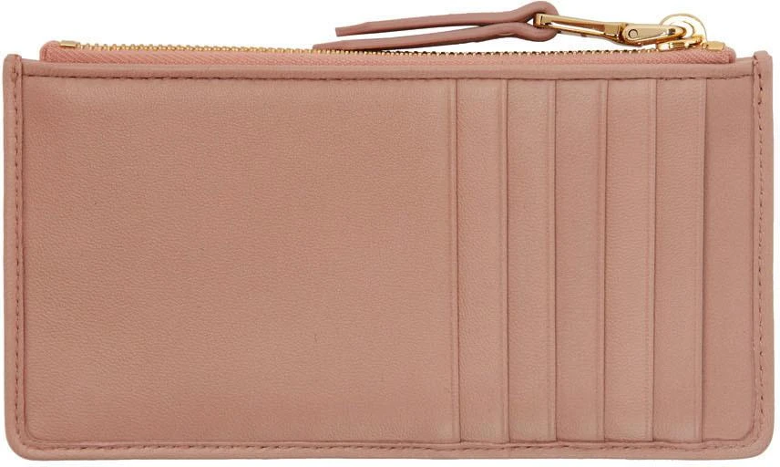 商品Miu Miu|Pink Matelassé Card Holder,价格¥2963,第2张图片详细描述