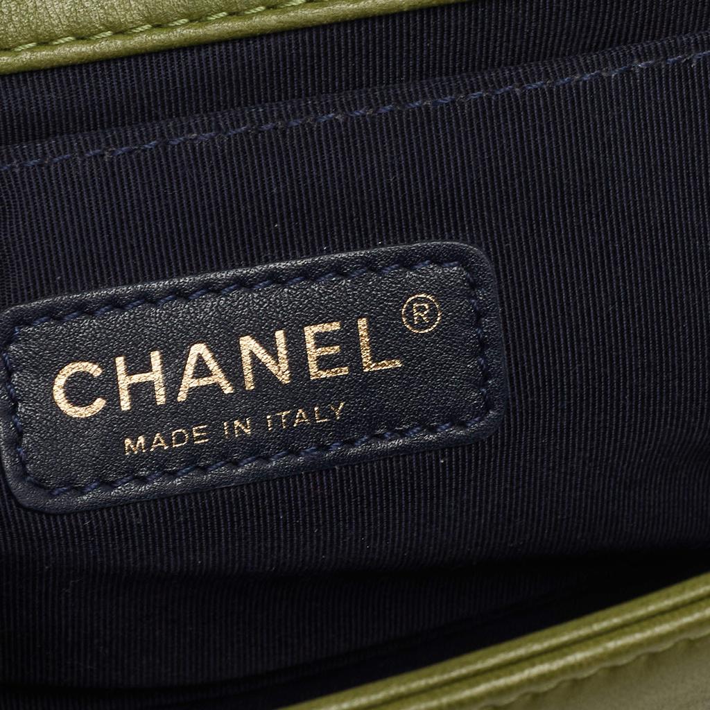 Chanel Multicolour Tweed and Velvet Medium Boy Flap Bag商品第10张图片规格展示