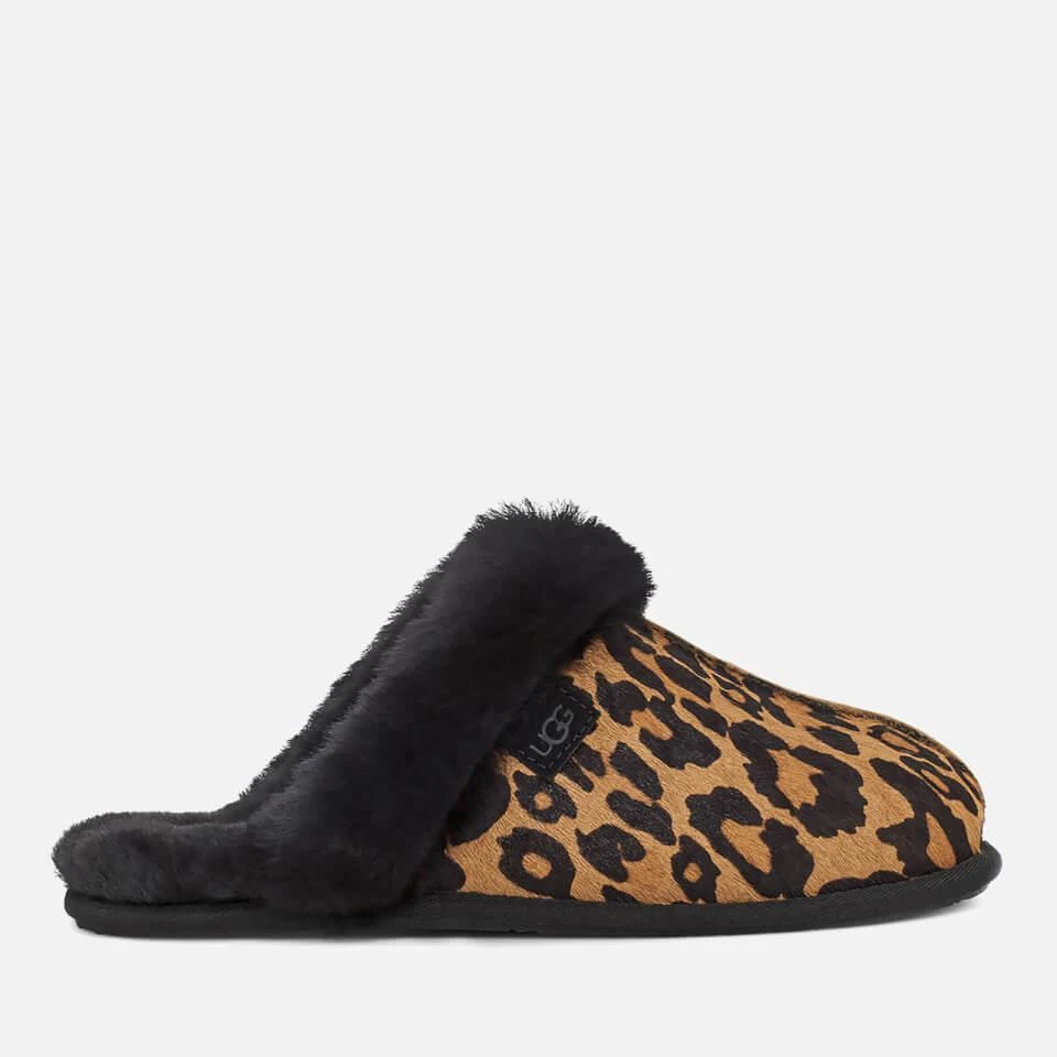 商品UGG|UGG WOMEN'S SCUFFETTE II PANTHER PRINT SLIPPERS - BUTTERSCOTCH,价格¥369,第1张图片