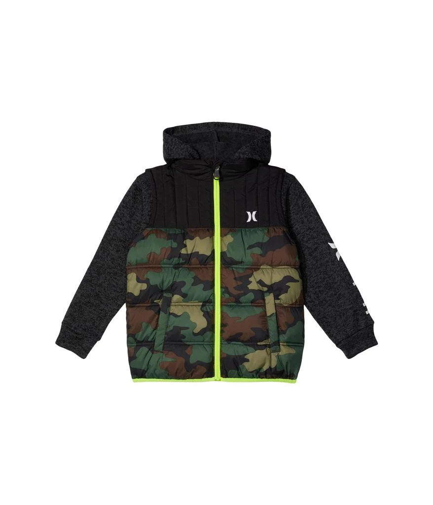 商品Hurley|Twofer Puffer Jacket (Little Kids),价格¥365,第1张图片