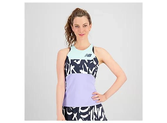 商品New Balance|Printed Tournament Racerfront Tank,价格¥315,第1张图片