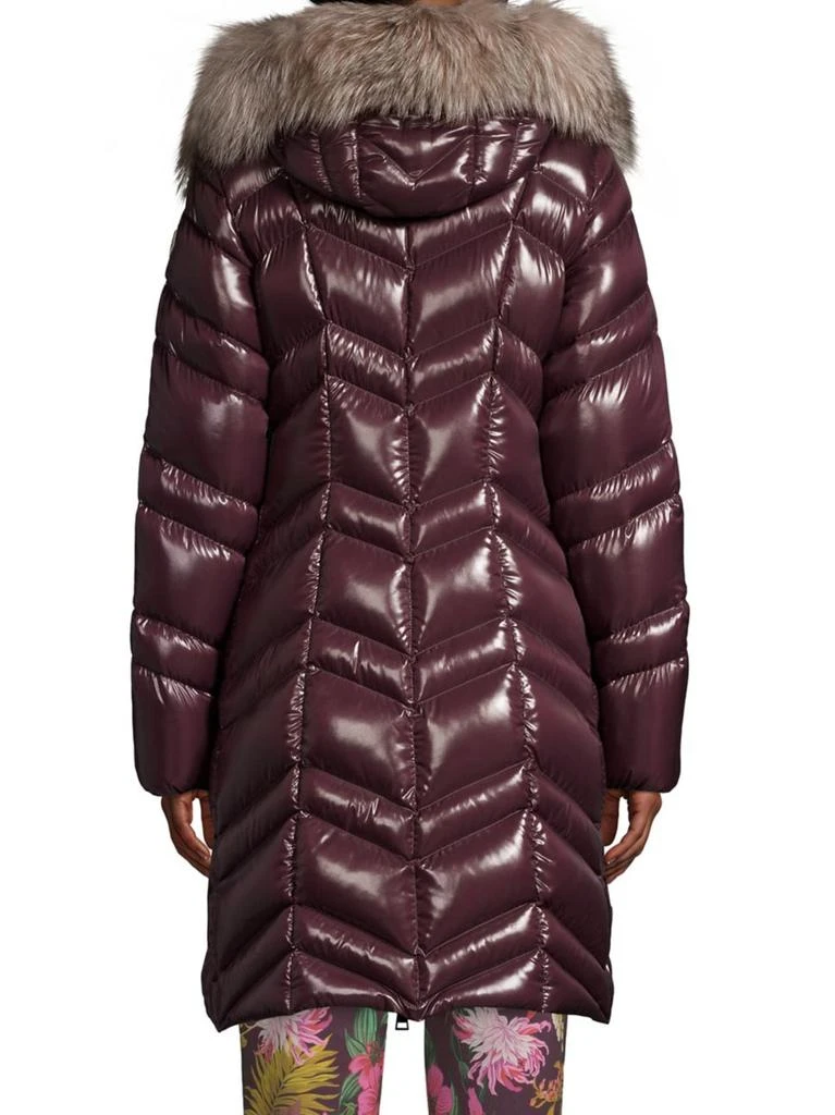 商品Moncler|Moncler - Fulmar Chevron Fur-Trim Hooded Coat,价格¥15263,第2张图片详细描述
