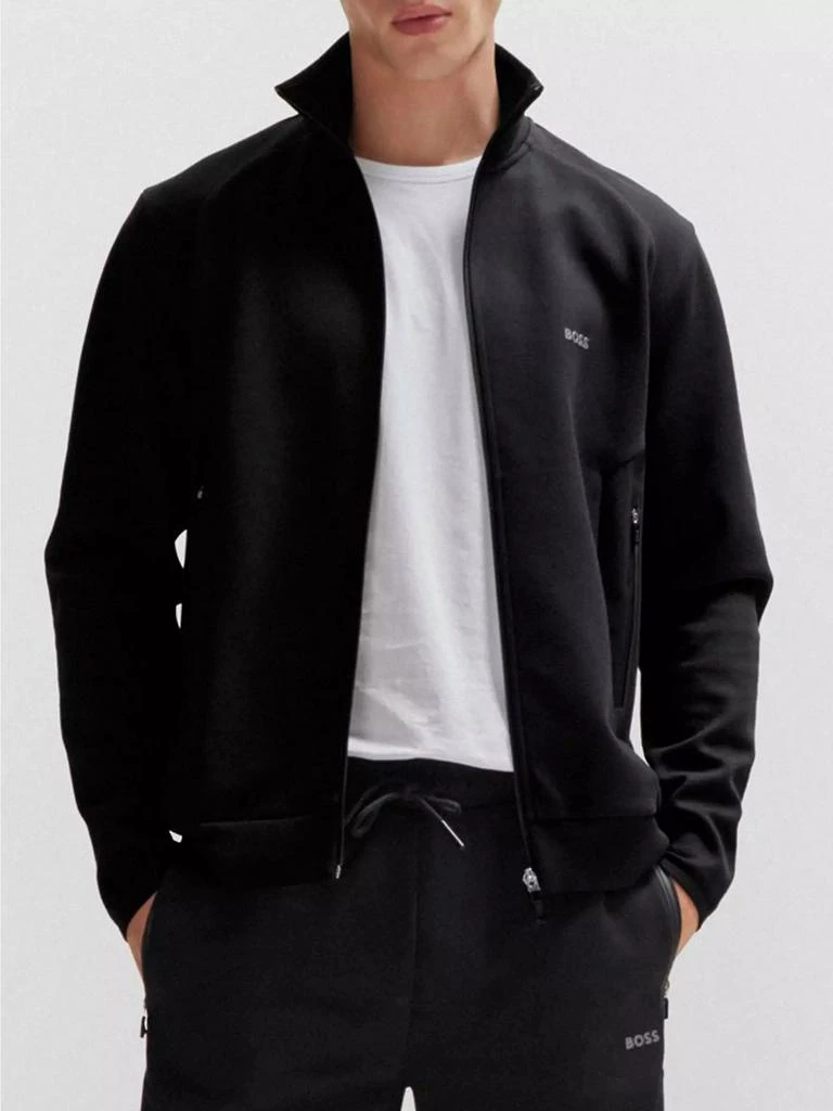 商品Hugo Boss|Zip-Up Sweatshirt with Logo Print,价格¥1193,第2张图片详细描述