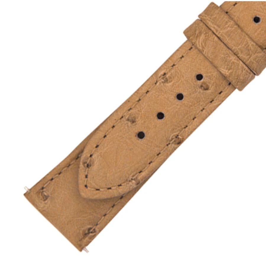 商品Hadley Roma|21 MM Matte Oryx Ostrich Leather Strap,价格¥298,第1张图片