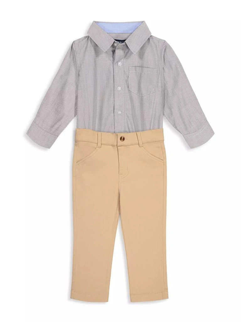 商品Andy & Evan|Baby Boy's Poplin Button-Down Shirtzie,价格¥195,第2张图片详细描述