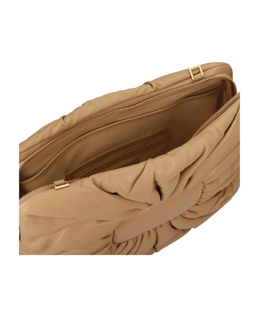 商品Mlouye|Puff Large Clutch In Beige Leather,价格¥2107,第4张图片详细描述