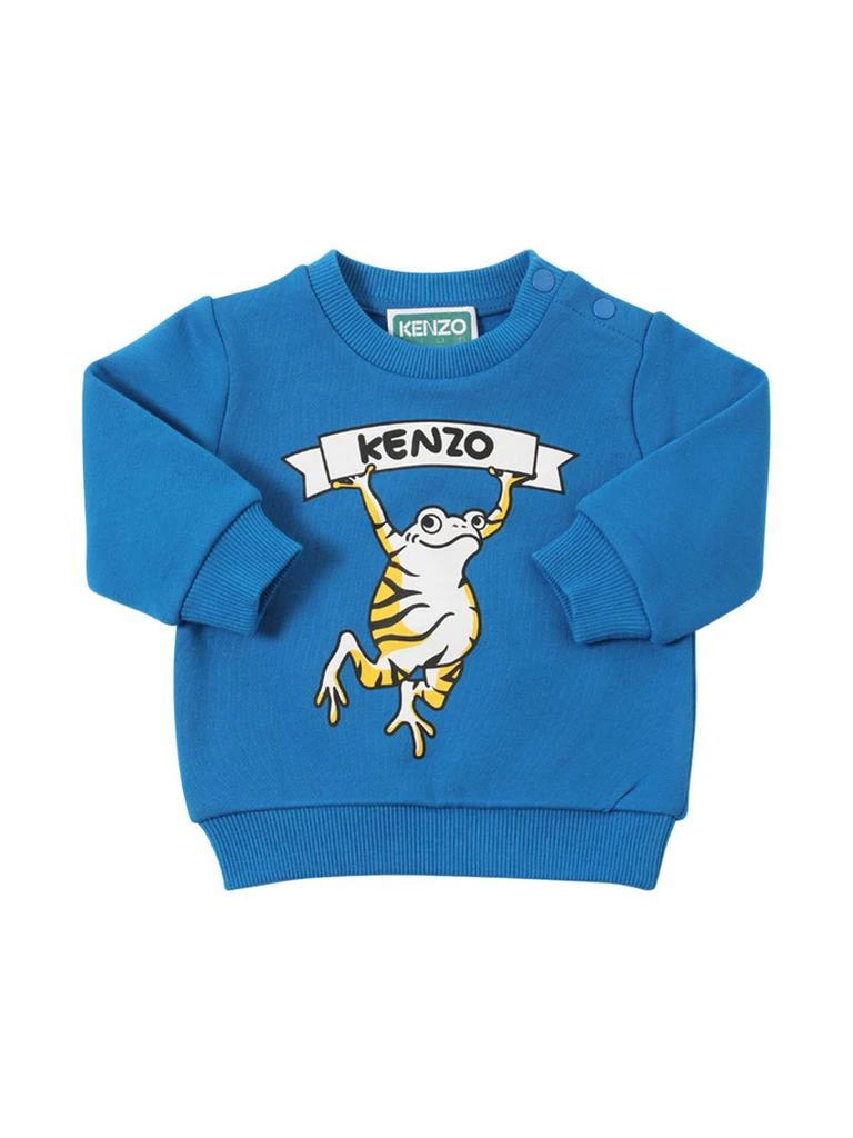 商品Kenzo|Printed Cotton Sweatshirt W/ Logo,价格¥420,第1张图片