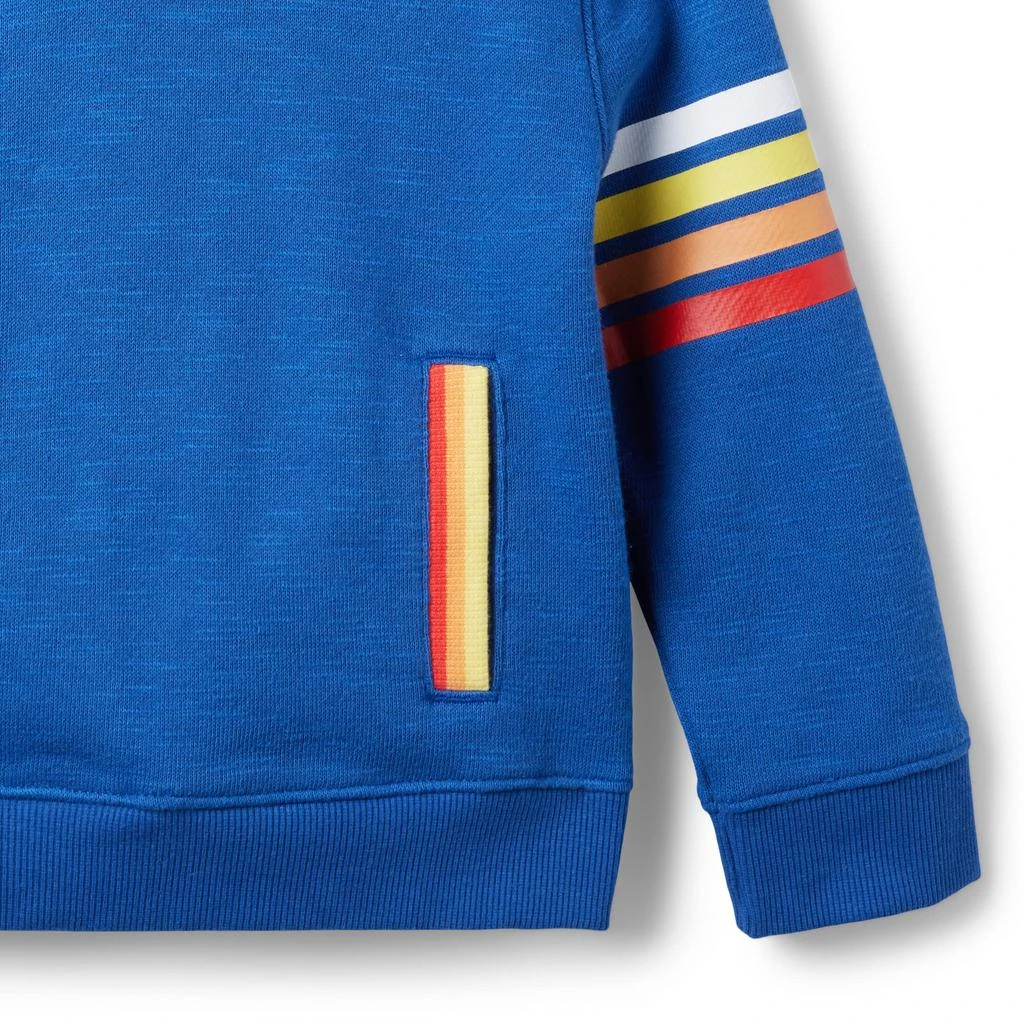 商品Janie and Jack|Retro Stripe Sleeve Hoodie (Toddler/Little Kids/Big Kids),价格¥319,第3张图片详细描述