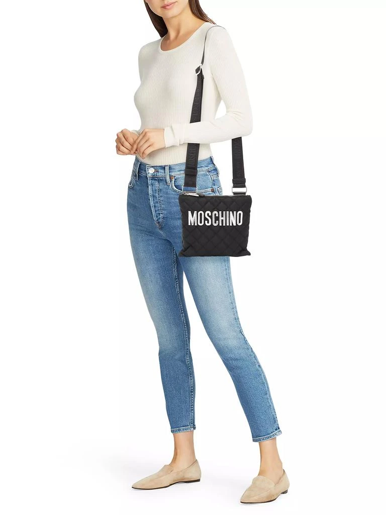 商品Moschino|Quilted Logo Shoulder Bag,价格¥1932,第2张图片详细描述