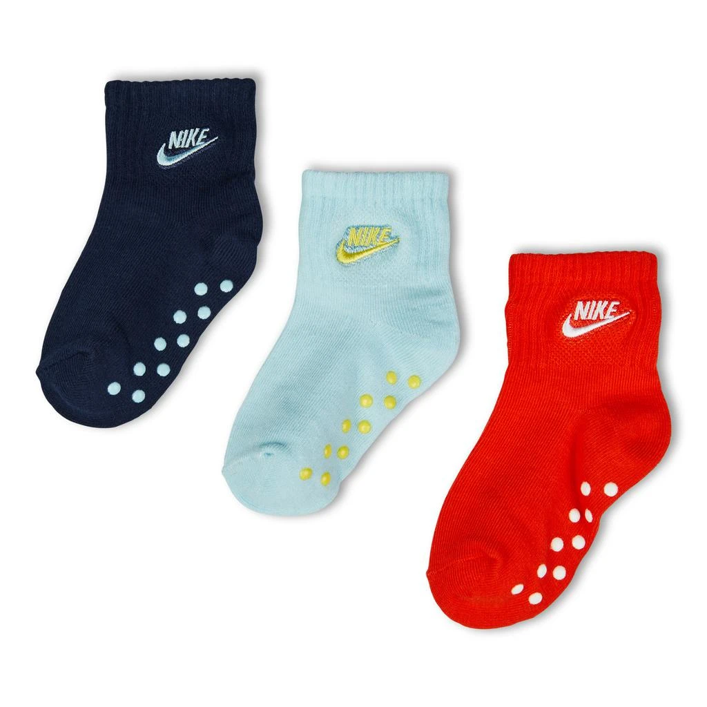 商品NIKE|Nike Kids Ankle No Slip 3 Pack - Unisex Socks,价格¥69,第1张图片