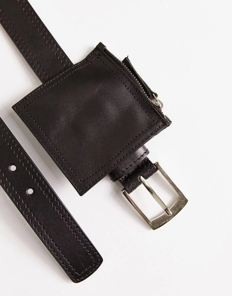 商品BOLONGARO TREVOR|Bolongaro Trevor leather purse belt in black,价格¥140,第3张图片详细描述