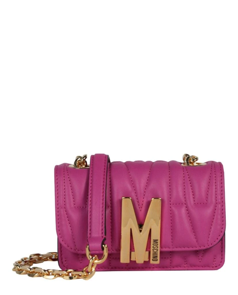 商品Moschino|M-Quilted Leather Crossbody Bag,价格¥2984,第1张图片