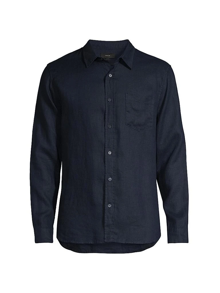 商品Vince|Linen Long-Sleeve Button-Up Shirt,价格¥1703,第1张图片