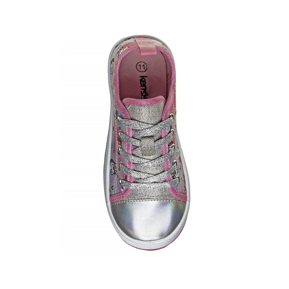 Little Girls Pink Unicorn Canvas Sneakers 商品