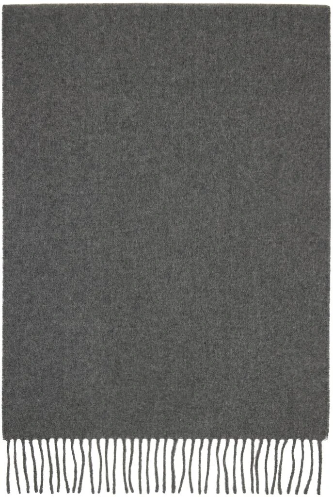 商品Acne Studios|Gray Narrow Fringe Scarf,价格¥1566,第2张图片详细描述