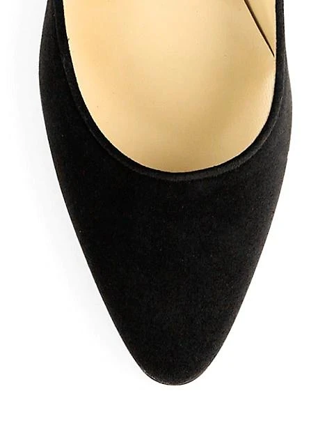 商品Manolo Blahnik|Tucciototo Block-Heel Suede Pumps,价格¥4975,第4张图片详细描述