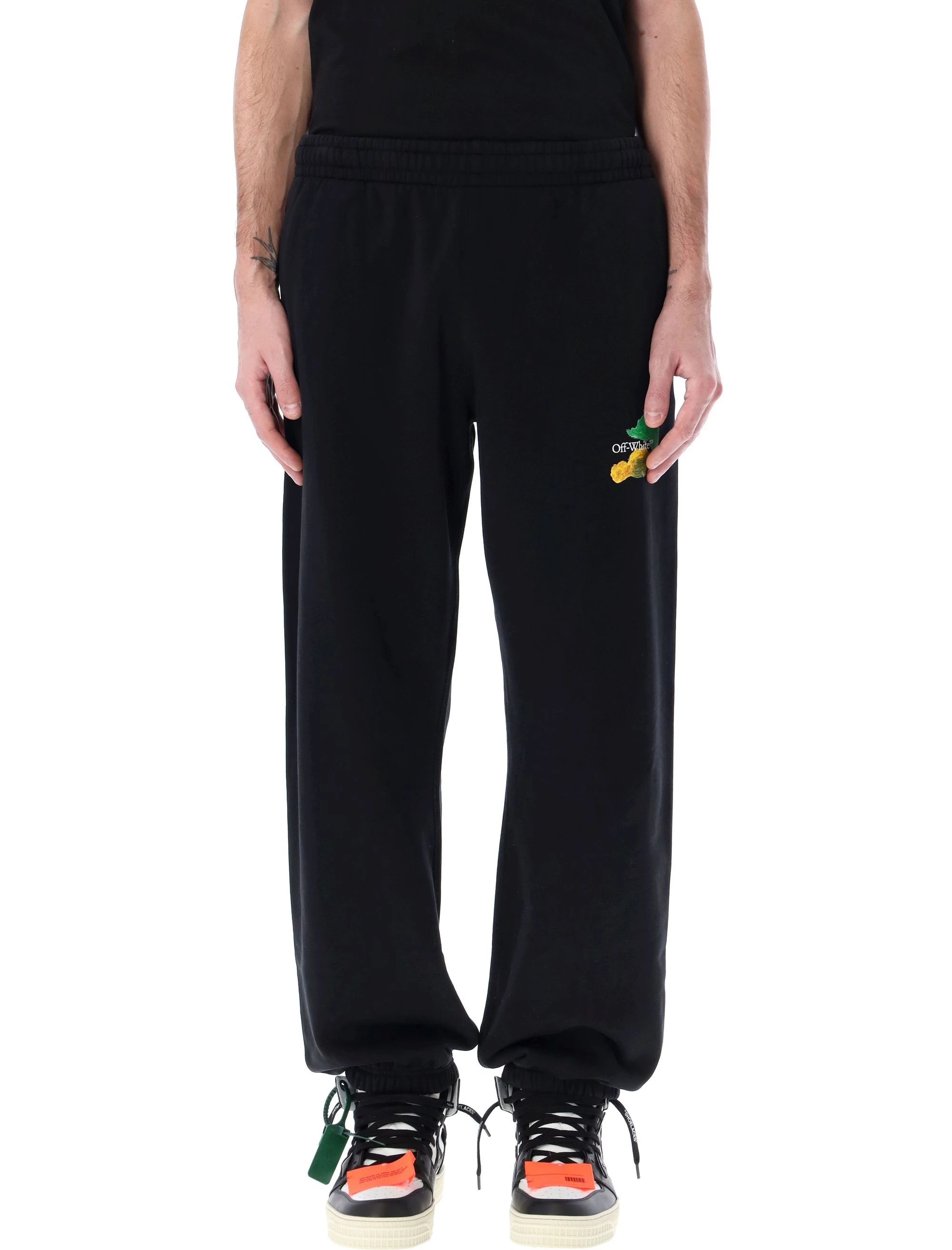 商品【商品预售7天】 Off-White|Off-White 男士健身裤 OMCH029S23FLE0021084 黑色,价格¥2224,第1张图片