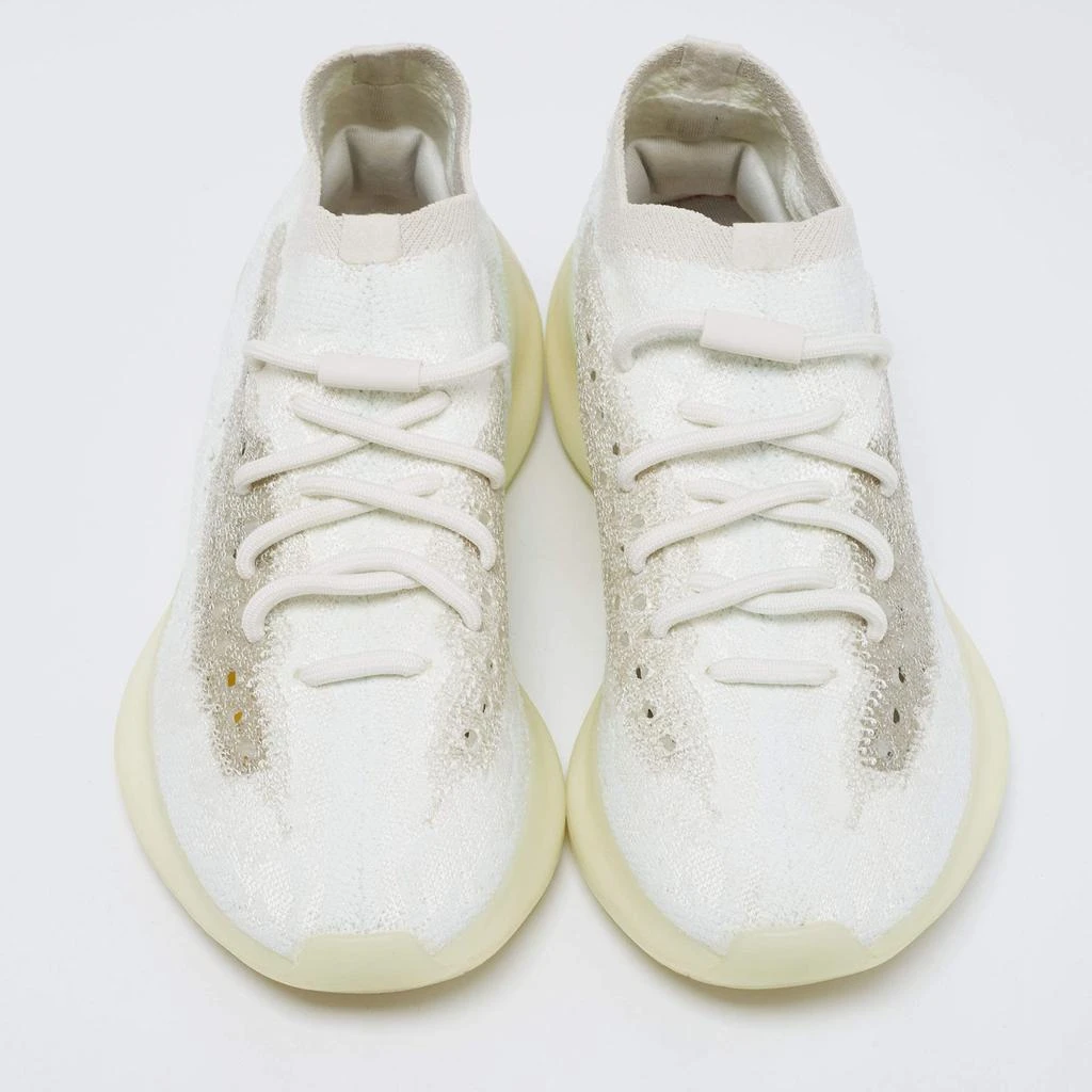 商品[二手商品] YEEZY|Yeezy x Adidas Tri-Color Knit Fabric Boost 380 Calcite Glow Sneakers Size 39 1/3,价格¥2328,第3张图片详细描述