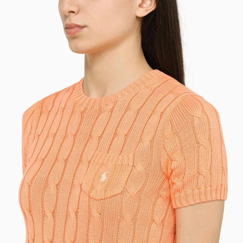 商品Ralph Lauren|Orange top in knit,价格¥783,第4张图片详细描述