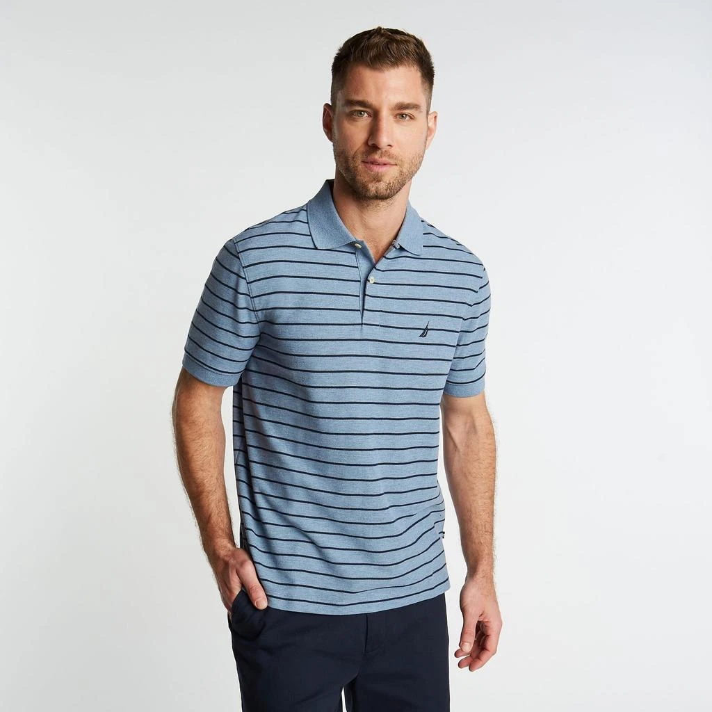 商品Nautica|Nautica Mens Classic Fit Striped Deck Polo,价格¥145,第2张图片详细描述