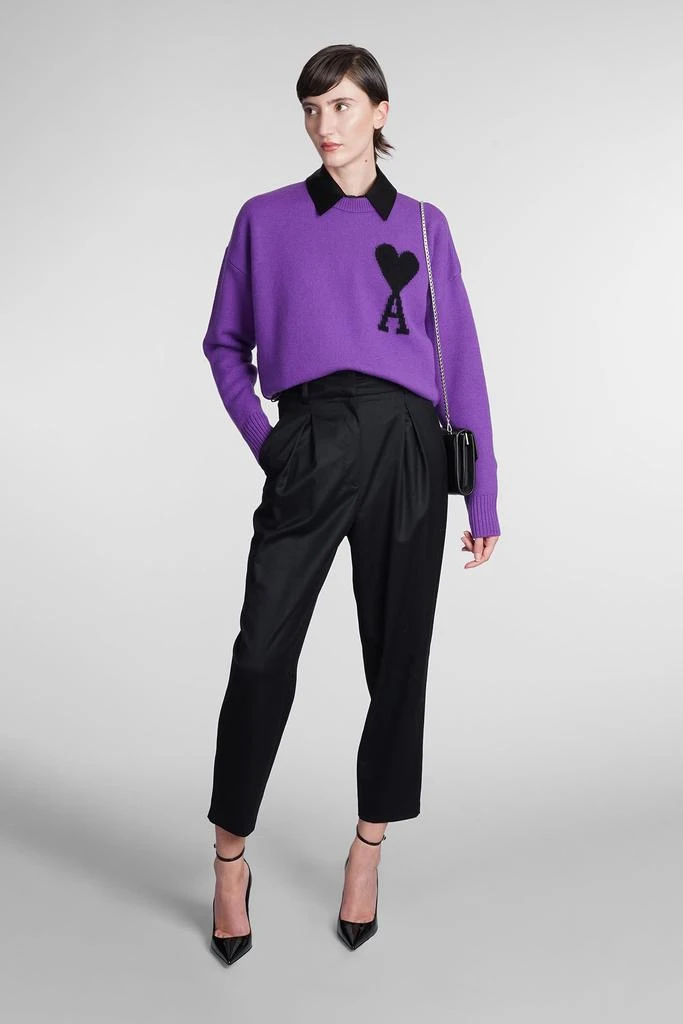 商品AMI|Ami Alexandre Mattiussi Knitwear In Viola Wool,价格¥2366,第2张图片详细描述