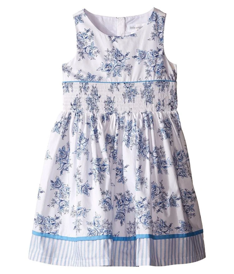 商品Us Angels|Cotton Poplin Tank Dress w/ Smock Waist & Full Skirt (Toddler/Little Kids),价格¥260,第1张图片