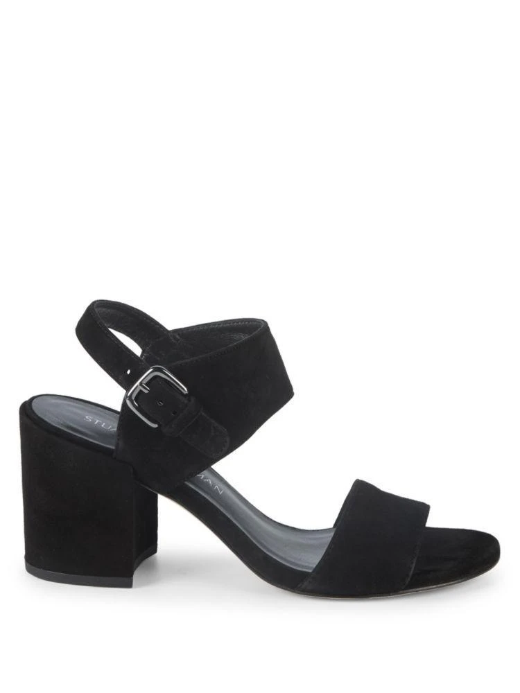 商品Stuart Weitzman|Partingo Suede Slingback Sandals,价格¥1104,第5张图片详细描述