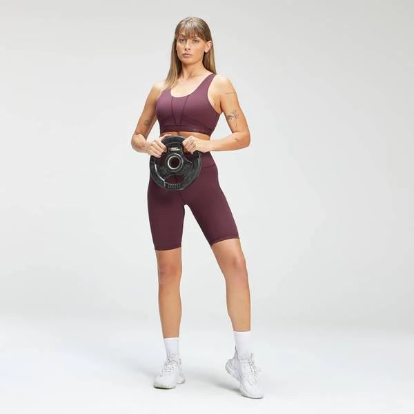 商品Myprotein|MP Women's Power Ultra Sports Bra - Port/Black,价格¥174,第3张图片详细描述