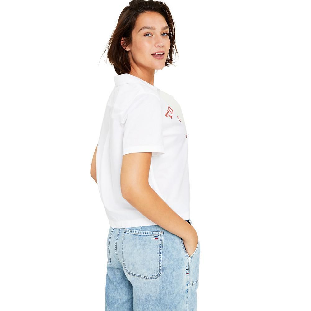 商品Tommy Jeans|Women's Cotton Logo Top,价格¥308,第4张图片详细描述