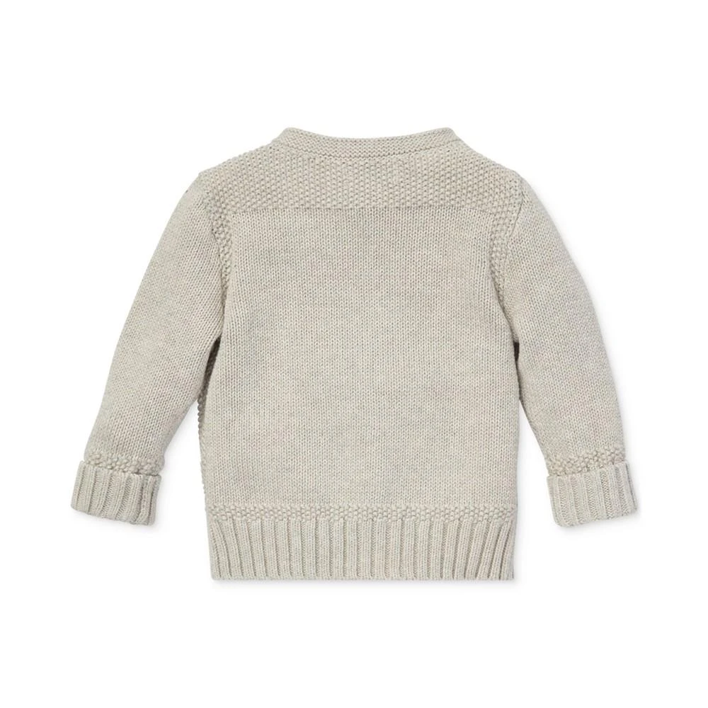 商品Ralph Lauren|男婴纯棉V领针织开衫,价格¥372,第2张图片详细描述