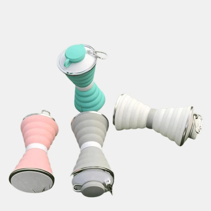 商品Vigor|Compact Reusable Silicone Leak Proof Collapsible Water Bottle,价格¥91,第1张图片