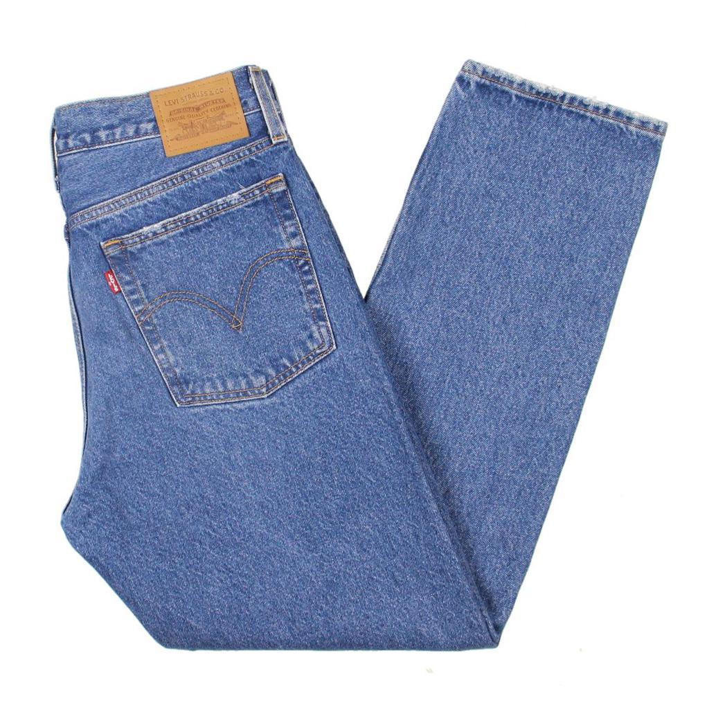 商品Levi's|Levi's Womens Wedgie Button Fly Distressed Straight Leg Jeans,价格¥151,第4张图片详细描述
